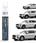Crystal White 707 Car Touch Up Paint For Volvo Scratch Repair Kit with S60, XC40, XC90 models displayed