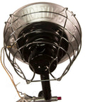 Close-up of Tank Top Propane Heater For Outdoor Job Sites, 9,000 13,000 15,000 BTU Portable Space Heater with metal guard.