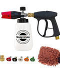 Foam Cannon Kit With Short Pressure Washer Gun For Cars 1 L Snow Foam Lance With 1 Quarter Inch Quick Connector Pro Grade