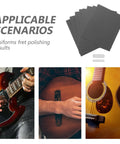 Fretboard Protector Guard Kit For Guitar And Bass Frets With Smooth Fret Ends Reusable Fingerboard Shield sanding sheets