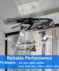 180 CFM Bathroom Exhaust Fan Motor And Blade Replacement For 509 Series Fans installed in bathroom ceiling