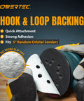 Top Shelf 25 Pack Five Inch Eighty Grit Sanding Discs With Hook And Loop Backing for 5 inch Random Orbital Sanders.
