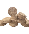 Natural Oak Cork Stoppers Set, Tapered Wood Plugs for Wine and Beer Bottles, Jars and DIY Crafts, Two Size Options, Ten Count Display
