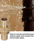 Upgrade Your Outdoor Setup With This Awesome 3 Set Brass Garden Hose Repair Kit Featuring Dual Size Compatibility For 5/8 And 3 Inch Hoses Plus Heavy Duty Stainless Steel Clamps To Fix Leaks Fast brass hose connector repairing leaking pipe