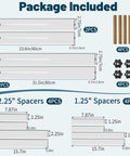 Image showing contents of Dope Juice Groove Router Jig With 8 Spacers, Adjustable Groove Jig For Cutting Boards Up To 22x29 Inches, Wooden Router Guide.