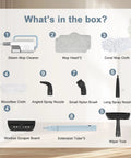 What's in the box for the Tough Six In One Rotary Steam Mop With Dual Heat Settings And A Long Twenty Three Foot Cord.