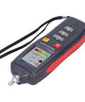 Heavy Duty Digital Vibration Meter And Portable Tester With Bright Color Lcd Screen showing buttons and display for quick industrial measurements.