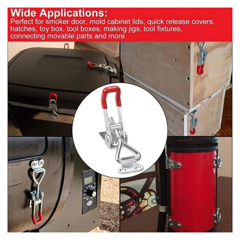 Tough As Nails Heavy Duty Adjustable Toggle Latch Made Of Stainless Steel For Cabinets Cases And Doors Rust Resistant Clamp in use