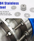 M8 X 24mm Fender Washers 304 Stainless Steel Large Flat Washers 2mm Thick for Screws and Bolts, rust resistant hardware