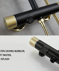 Close-up of water-saving bubbler for Chill Out With This Top Tier Wall Mounted Shower Set Featuring Adjustable Rain Head.