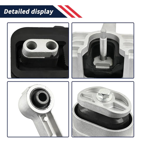 Engine Mounts And Automatic Transmission Mounts Three Piece Set For Hyundai Elantra 2021 2022 2023 2.0L Includes trans mount bracket and side mount close-up