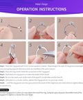 Instructions for installing Ring Guard Set For Loose Rings 12 Pack With 3 Sizes In Golden Color Invisible Size Adjusters Tighteners