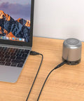 USB To DC 5V Power Cord With 10 Connector Tips For Easy Plug-and-Play Power Across Your Gadgets 5.5x2.1mm Plug Jack Includes 5.5x2.5, 4.8x1.7, 4.0x1.7, 4.0x1.35, 3.5x1.35, 3.0x1.1, 2.5x0.7, Micro USB, Type-C, Mini USB, 5FT, powering laptop to speaker on desk