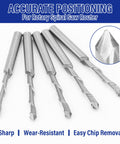 20 Piece Drywall Router Bit Set 3/16 Inch Shank M2 High Speed Steel Cutting Bits displayed with spiral saw compatibility
