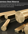 Premium Stainless Steel Barn Door Push Pull Handle Set rods showcasing rust-resistant material
