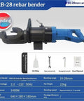 Heavy Duty Portable Electric Rebar Bender With Hydraulic Steel Bar Bending Machine Core Motor And Safety Controls Built Tough For No Sweat Operation On Any Jobsite, showcasing bending head and control features.