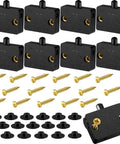 Badass Cabinet Door Switches For Closet Light With Auto Magnetic Trigger 8 Pack showing black magnetic switches and installation hardware.