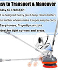 Easy-to-transport Badass Heavy Duty 13 Inch Orbital Floor Scrubber Buffer Machine for tight corners and maneuvering.
