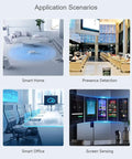 Human Micro Motion Detection MmWave Sensor 24GHz Radar With FMCW Technology Compact Module Built In MCU And UART Config For Easy No Fuss Integration And Accurate Sensing Of Moving Or Standing People, smart home and office uses