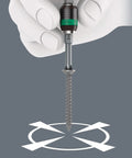 416 RA T Handle Bitholding Screwdriver With Ratchet Function And Rapidaptor Quick Release Chuck One Quarter Inch Drive
