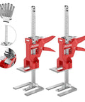 Zero Sweat Boss Approved Arm Jack For Labor Saving Furniture Lifter Tool With Ergonomic Leverage For Easy Couch Moves and Apartment Relocation Multipurpose Hoist Kit with red heavy-duty jacks and control levers.