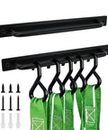 2 Pack Aluminum Tie Down Hanger Wall Mount Organizer For Ratchet Straps Bungee Cords And Cables with screws included