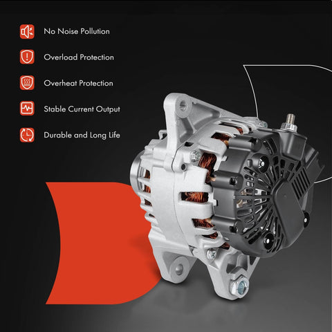 Premium Beefed Up Alternator Compatible With Hyundai Elantra Elantra Coupe Elantra GT 2013 Kia Forte Rondo 2014 2016 Soul 2012 2013 12V 120A