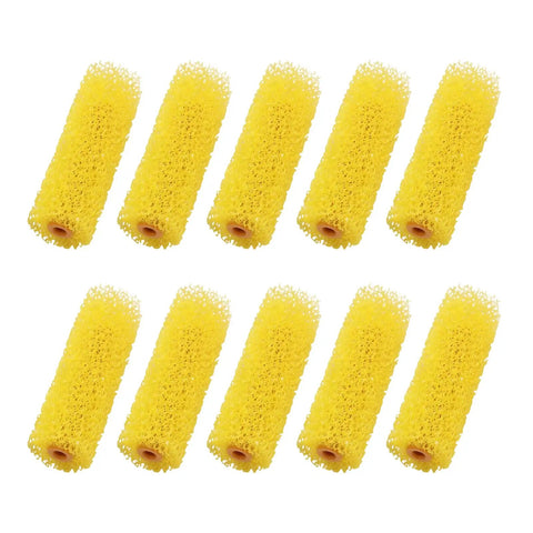 Pro Level Polyurethane Sponge Paint Roller Covers 10 Pack For Ultra Smooth Textured Walls Water Based And Oil Based Paints Hardcore Refills.