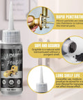 Ultra Fine Graphite Powder Lubricant For Locks Hinges And Window Tracks 3000 Mesh Penetrates Metal Gaps Reduces Friction
