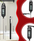 Black Six Pack Instant Read Meat Thermometers With Probes For BBQ And Cooking Digital Kitchen Thermometers Waterproof Liquid