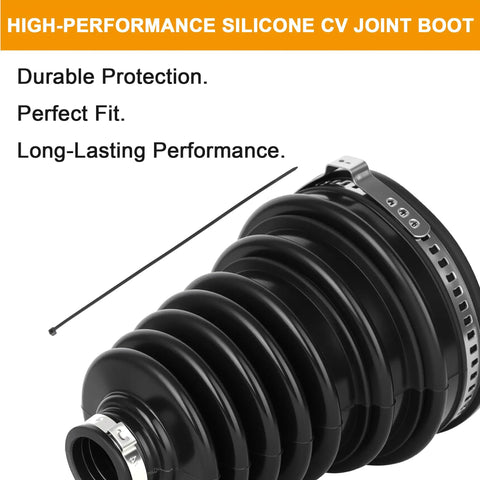 High-performance silicone CV joint boot from CV Axle Boot Repair Kit Universal Fit Silicone Stretchable Protective Cover, 19-34mm shafts