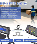 Heavy Duty Digital Postal Scale With 11.8 By 11.8 Inch Aluminum Anti Slip Platform, 440 Lb Capacity in warehouse setting