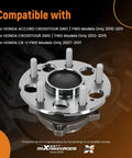 512344 Rear Wheel Bearing And Hub Assembly For Honda CRV 2007 2011 Crosstour 2010 2015 And Accord Crosstour 2010 2011 Rear 5 Lug