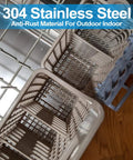 Five Pack Stainless Steel Wire Mesh Screen 13.4 X 9.5 In For Air Vents Easy Cut 1mm Holes 20 Mesh 304 Stainless Steel in basket