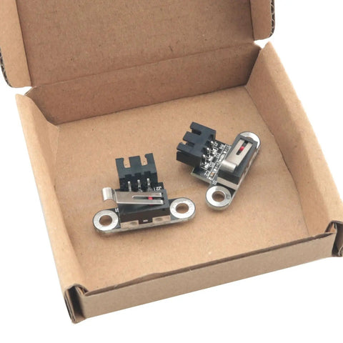 2 Pack Vertical Limit Switch Module For 3D Printers With Trigger Light, 3 Pin Momentary Action, in packaging