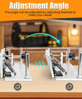 Adjustment angle view of Small Belt Grinder Knife Jig Adjustable Angle Beveling Locator Crafted From Durable Aluminum Alloy Frame.