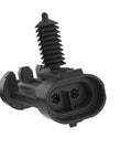 Close-up of electrical connector on front wheel hub bearing assembly for 2WD Chevy Tahoe and Avalanche with ABS 6 lug 2000 to 2006, 515053