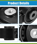 Beefy Front Engine Mount And Transmission Mount For Lexus RX350 2007 2009 With Torque Strut Bracket 12363 31040 OE 12361 0V080 Compatible With Toyota Avalon 2008 2012 Front Passenger Side And Toyota Highlander 2008 All Wheel Drive Rear, black metal bushing close-up