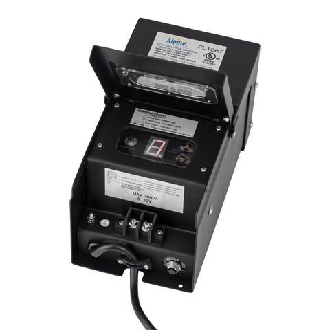 Outdoor 200 Watt Transformer With Photo Cell And Timer For Ponds And Fountains No Fuss Easy Plug In Lighting For Ponds
