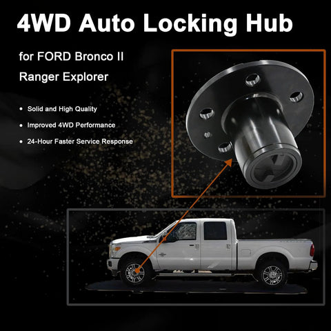 4WD Auto Locking Hub for Ford Bronco II Ranger Explorer shown close-up