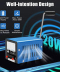 Portable USB Hand Crank Power Generator For Off Grid Emergencies, 20W Manual Charger with cooling holes and hand crank