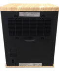 Rear view of the Portable Electric Space Heater That Cranks Up The Heat With 1500 Watt Infrared Quartz Elements with vents shown