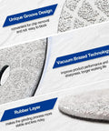 Close-up of 4 Inch Diamond Grinding Pads for Concrete Granite Marble Stone Set of 2 Pieces Dry and Wet Polishing with groove design.