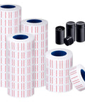 Eight Digit Price Tag Gun Kit With Five Thousand Labels And Three Ink Refills For Office Retail Shop And Grocery Store Pricing Label Maker Includes 30 Roll Label Paper