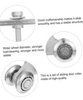 Close-up view of 1pc Heavy Duty Sliding Door Track Roller Galvanized Industrial Door Pulley For Smooth Operation Durable Steel Door Runner