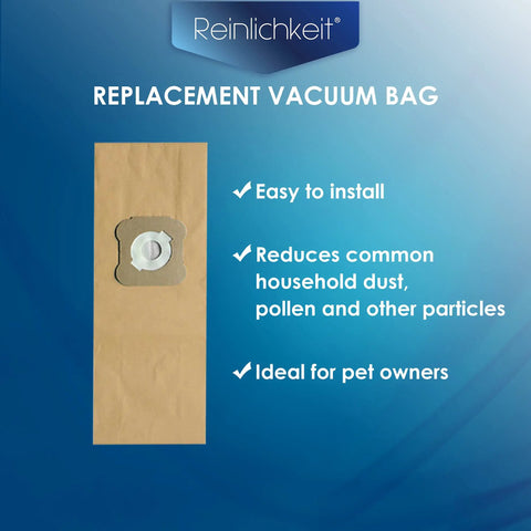 Nine Pack Replacement Vacuum Bags Compatible With G3 G4 G5 G6 G7 Vacuum Cleaners Fits 197294 197394 product image
