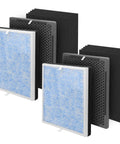 Replacement Air Filter Set For RENPHO RP-AP001 RP-AP002 RP-AP001S with 10 charcoal, 2 activated carbon, and 2 H13 filters