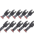 10 Piece Japanese Tooth Saw Oscillating Multitool Blade Set With Extra Long Blades For Precise Cuts In Tight Corners And Lawn Care Projects Replacement Blades For Power Tools shown in a grid layout