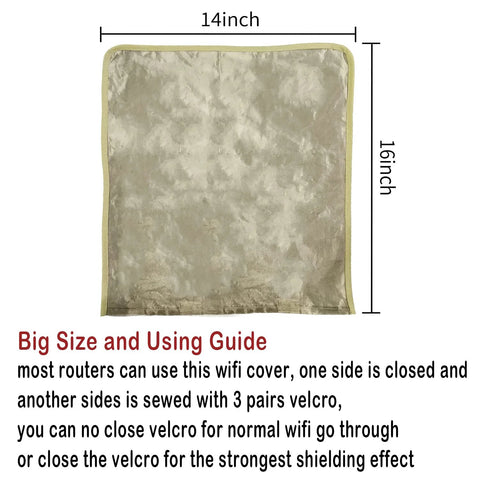 Smart High Protection WiFi Router Cover Shield For EMF Radiation, Versatile Guard For Home And Office Use, 14 By 15.5 Inch Protective Enclosure