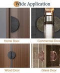 Round Push Pull Door Handles With Radial Stripes Heavy Duty Double Sided Solid Metal Construction For Glass And Wood Doors Ideal For Commercial Sliding Doors In Bars KTVs And Busy Public Spaces on various door types